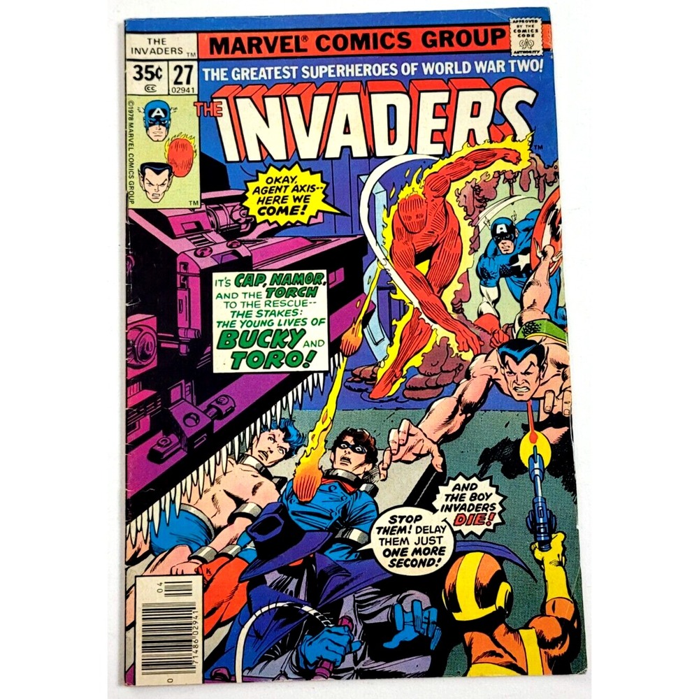 THE‎ INVADERS  #27  (1978) / FN / MARVEL / NAMOR / CAPTAIN AMERICA